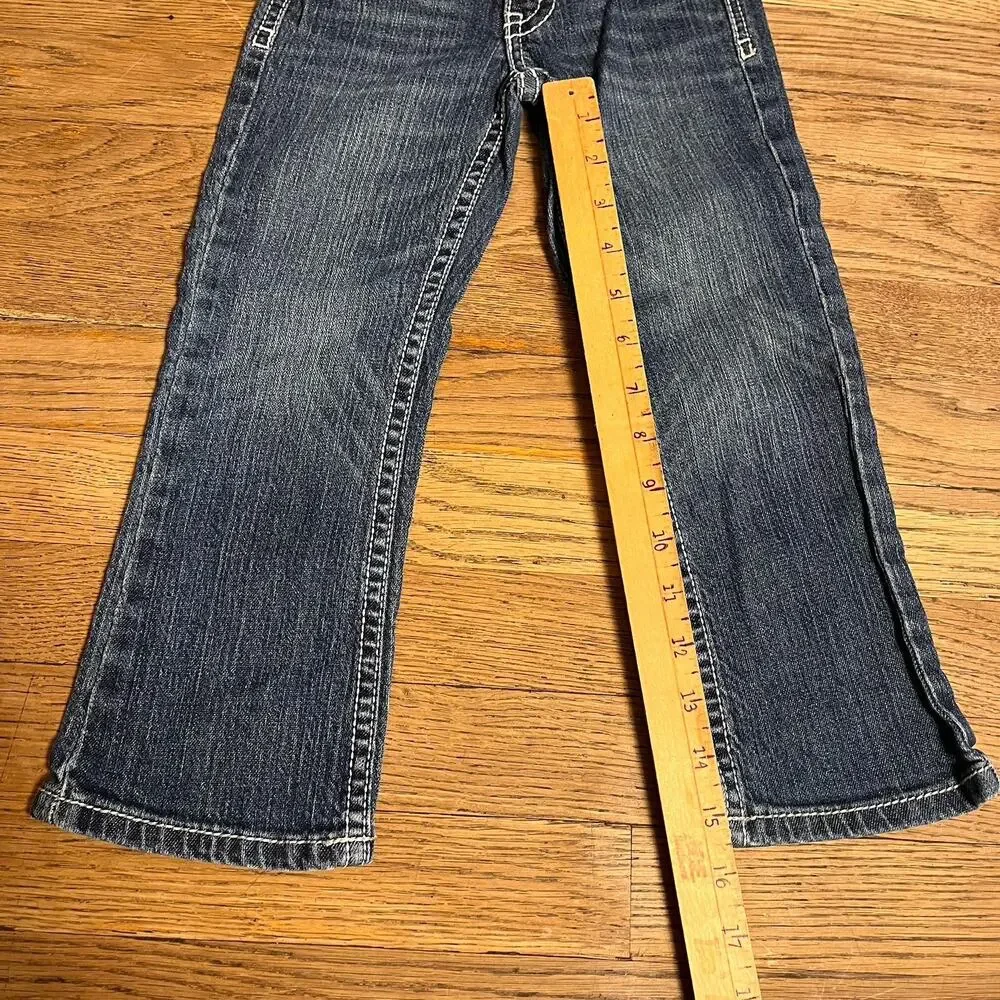 Cody James & Wrangler Toddler 4T Blue Jeans Denim Cotton Stretch Adjust Waist